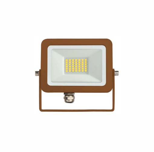 Immagine di Faro Proiettore Orientabile Da Esterno Sky Corten Led 20w 2700K IP65 Beneito Faure