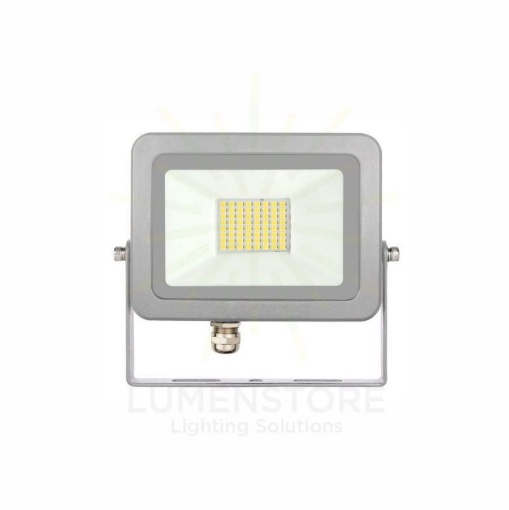 Immagine di Faro Proiettore Orientabile Da Esterno Sky Grigio Led 30w 3000K IP65 Beneito Faure