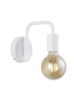 Immagine di Applique Minimal Portalampada E27 Diallo Bianco Trio Lighting