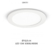 Immagine di Faretto Rotondo Slim Per Incasso 168mm Led 12w 3000k o 4000k GFA751 Gea