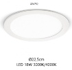 Immagine di Faretto Rotondo Da Incasso Maia 22,5 cm Led 18w GFA752 Gea Led