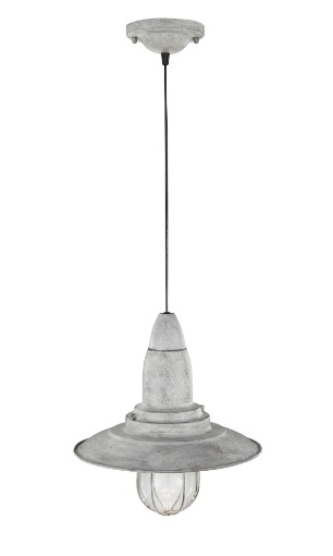 Immagine di Sospensione Fisherman Lanterna Design Industrial Grigio Antico Trio Lighting