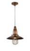 Immagine di Sospensione Industrial Fisherman Lanterna Rame Antico Trio Lighting