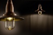 Immagine di Sospensione Industrial Fisherman Lanterna Rame Antico Trio Lighting