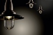 Immagine di Sospensione Industrial Fisherman Lanterna Rame Antico Trio Lighting