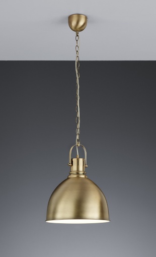 Immagine di Sospensione Industrial Jasper Ottone Invecchiato Trio Lighting