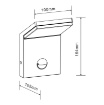 Picture of Applique Da Parete Esterno IP54 Neo Sensor Faro Nero Led 9w 4000K IP54 Beneito Faure