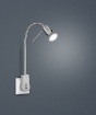 Immagine di Applique Braccio Flessibile Spot GU10 Orientabile Laon Nichel Trio Lighting