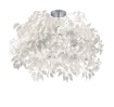 Immagine di Plafoniera 3 Luci Foglie Lavabili Bianche Leavy Ø70 cm Trio Lighting