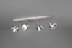 Immagine di Plafoniera Soffitto 4 Spot GU10 Orientabili Leon Nichel Trio Lighting