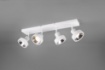 Immagine di Lampada da Soffitto 4 Faretti Spot Orientabili Leon Bianco Trio Lighting