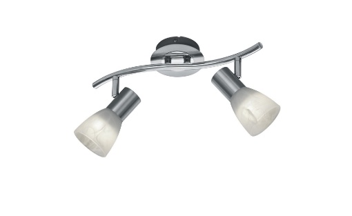 Immagine di Faretto da Soffitto 2 Spot E14 Orientabili Levisto Nichel Trio Lighting