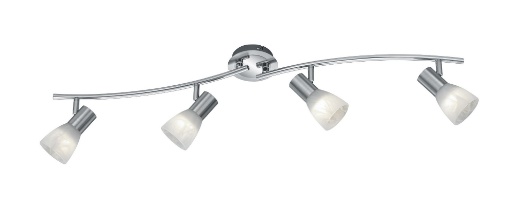 Immagine di Lampada da Soffitto 4 Spot E14 Orientabili Levisto Nichel Trio Lighting