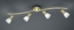 Immagine di Lampada da Soffitto 4 Spot E14 Orientabili Levisto Ottone Trio Lighting