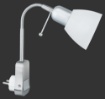 Immagine di Applique Ligara Nichel Spot Coppa Vetro e Braccio Flessibile Trio Lighting