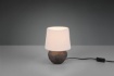 Immagine di Lumetto Ceramica Marrone Paralume Beige Lou Trio Lighting