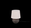 Immagine di Lumetto Ceramica Marrone Paralume Beige Lou Trio Lighting