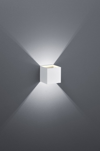 Immagine di Applique Cubotto Bianco Louis Doppia Emissione Led Trio Lighting