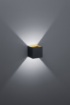 Immagine di Applique Louis Cubo Nero Doppia Emissione Led Trio Lighting