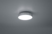 Immagine di Plafoniera Soffitto Led Paralume Tessuto Grigio Lugano Ø30 cm Trio Lighting