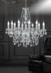 Immagine di Lampadario Classico 10 Luci Lüster Cromo Pendenti Decorativi Trio Lighting