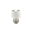 Picture of Lumetto Moderno Ceramica Argento Paralume Bianco Luxor Ø18 cm Trio Lighting