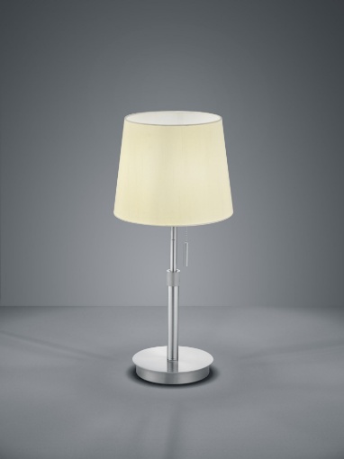 Immagine di Lumetto Nichel con Paralume Bianco Lyon Ø25 cm Trio Lighting