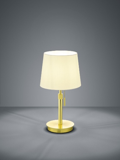 Picture of Lumetto Ottone con Paralume Bianco Lyon Interruttore a Strappo Trio Lighting