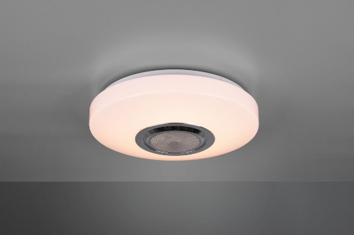 Immagine di Plafoniera Rotonda Moderna Led RGB Bluetooth Maia Ø33 cm Bianco Trio Lighting