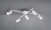 Immagine di Plafoniera 5 Faretti Cilindro Spot Orientabili Marley Bianco Trio Lighting