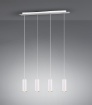 Immagine di Lampada a Sospensione 4 Punti Luce GU10 Marley Bianco Trio Lighting