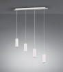 Immagine di Lampada a Sospensione 4 Punti Luce GU10 Marley Bianco Trio Lighting