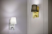 Immagine di Applique Moderna Oro con Paralume Nero e Spot Led Marriot Trio Lighting