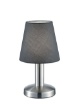 Immagine di Lumetto Mats II Base Nichel con Paralume Grigio Trio Lighting