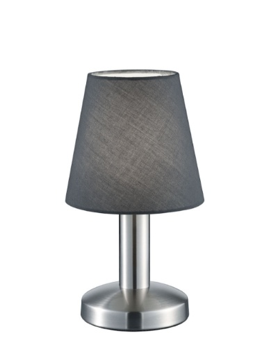 Immagine di Lumetto Mats II Base Nichel con Paralume Grigio Trio Lighting