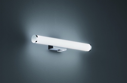 Immagine di Applique Led Cilindro da Specchio Mattimo Cromo IP44 Trio Lighting