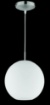 Immagine di Sospensione Moderna Moon Boccia Vetro Bianco Ø25 cm Trio Lighting