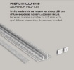 Immagine di Profilo In Alluminio Da Incasso 2m Jeppe R Per Strip Led GSTP150 Gea Led