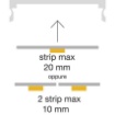 Picture of Profilo In Alluminio 2 Metri Zank G Per Strip Led GSTP131 GSTP133 Gea Led