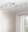 Immagine di Lampada da Soffitto 6 Faretti Spot GU10 Orientabili Paris Nichel Trio Lighting