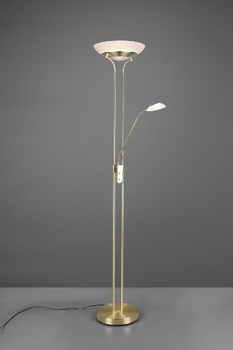 Picture of Piantana Led con Doppia Accensione Spot da Lettura Orson Ottone Trio Lighting