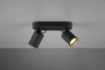 Immagine di Lampada Soffitto 2 Faretti Spot GU10 Orientabili Pago Nero Trio Lighting