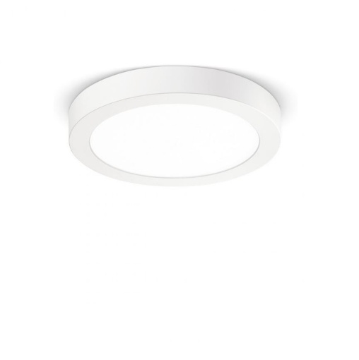 Immagine di Plafoniera Soffitto Tonda Plastica Bianca 12cm Sham Led 6w 3000k 4000k GFA760 Gea