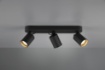 Immagine di Lampada da Soffitto 3 Faretti Spot GU10 Orientabili Pago Nero Trio Lighting