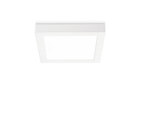 Immagine di Plafoniera Quadrata Plastica Bianca Sham Led 6w 3000k 4000k GFA763 Gea