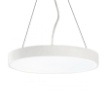 Immagine di Kit Lampadario Rotondo Bianco 60cm Per Tavolo Led 60w Biham GKI300+GPL302 Gea