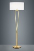 Picture of Piantana Paris II Ottone con Paralume Bianco Trio Lighting