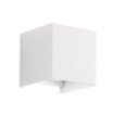 Immagine di Applique Led Esterno Cubo Fascio Luce Regolabile Henk Bianco GES860 Gea Led