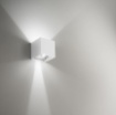 Immagine di Applique Led Esterno Cubo Fascio Luce Regolabile Henk Bianco GES860 Gea Led