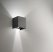 Immagine di Applique Led Esterno Cubo Fascio Luce Regolabile Henk Antracite GES861 Gea Led